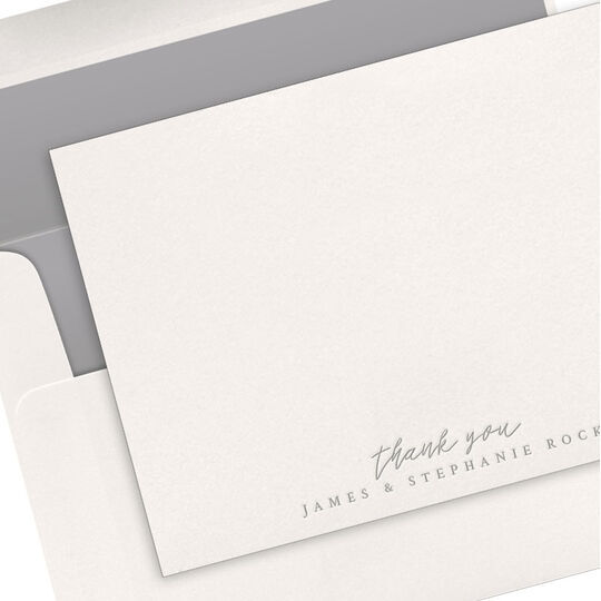 Handwritten Sentiment of Choice Letterpress Flat Note Cards
